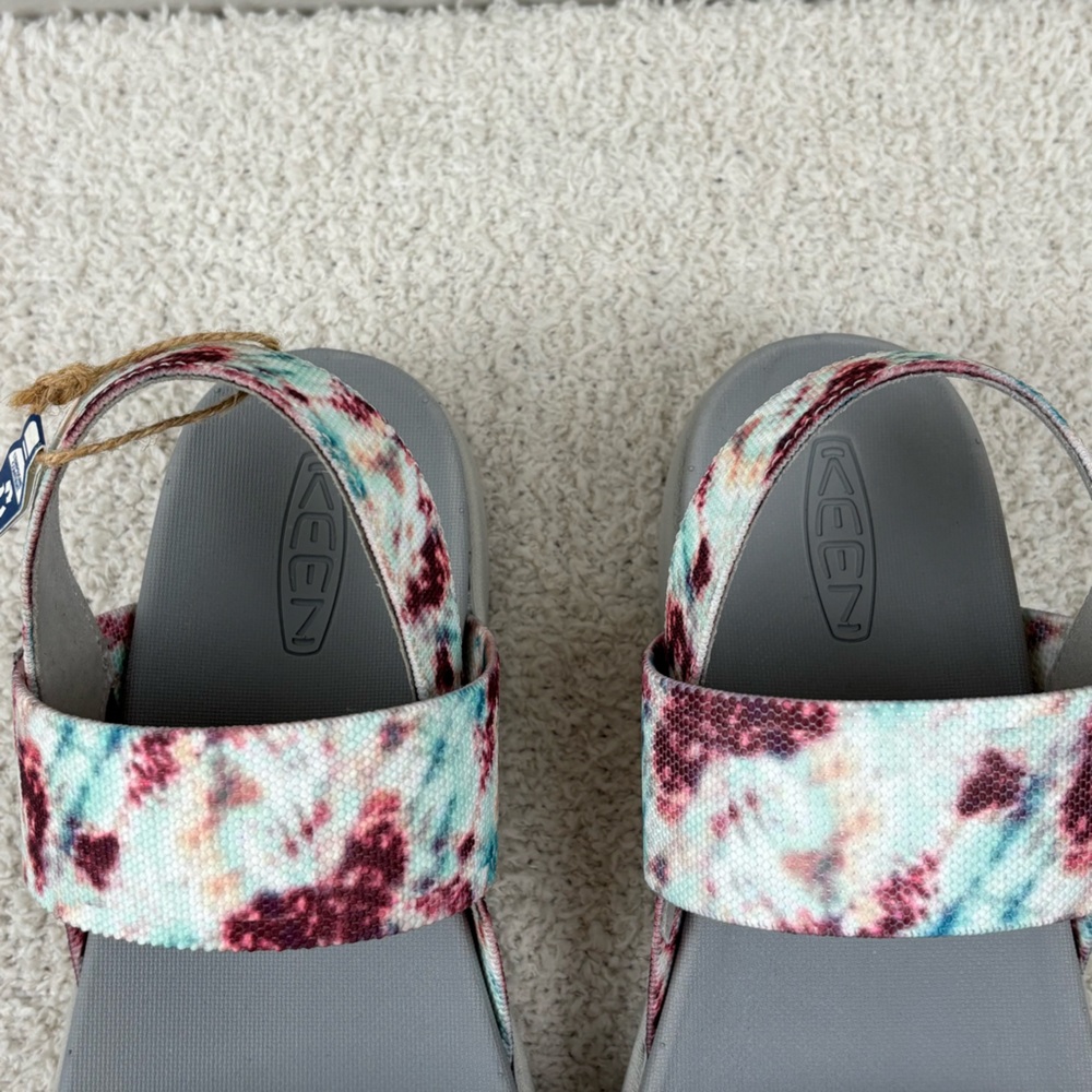 Keen Sandals Womens 8 Elle Backstrap in Andorra Tie Dye Open Toe Strappy 1026043 - Picture 6 of 14
